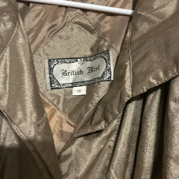 Women's Tan Rain Coat - Picture 2 of 8